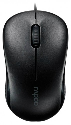 Мышь оптическая Rapoo N1130 проводная USB черный 