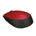 Мышь оптическая Logitech M171 беспроводная USB красный;черный 910-004641