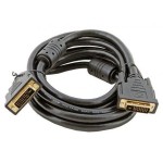 Кабель аудио-видео Vcom DVI-D M - M 5m GOLD