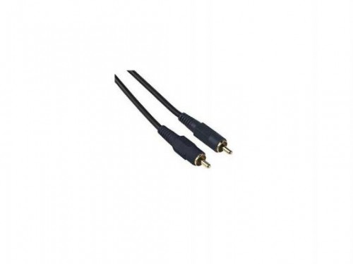 Кабель аудио-видео Hama RCA M - M 0.75m черный GOLD H-42720 