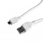 Кабель  USB2 CM - AM 1m белый