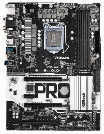 Мат.плата Asrock Z270 PRO4 s1151 Intel Z270 ATX RET 