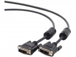 Кабель аудио-видео Gembird DVI-D M - M 1.8m черный SINGLE феррит экран CC-DVI-BK-6
