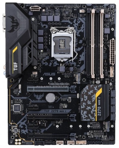 Мат.плата Asus TUF Z270 MARK 2 s1151 Intel Z270 ATX RET материнская плата форм-фактора ATXсокет LGA1151чипсет Intel Z2704‚слота  DDR4 DIMM, 2133-3866 МГцподдержка SLI/CrossFireXразъемы SATA: 6‹Гбит/с - 6