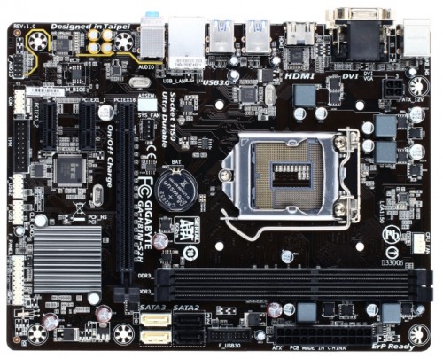 Мат.плата Giga-byte GA-H81M-S2H s1150 Intel H81 microATX RET материнская плата форм-фактора microATXсокет LGA1150чипсет Intel H812 слота  DDR3 DIMM, 1333-1600 МГцразъемы SATA: 3 Гбит/с - 2; 6 Гбит/с - 2