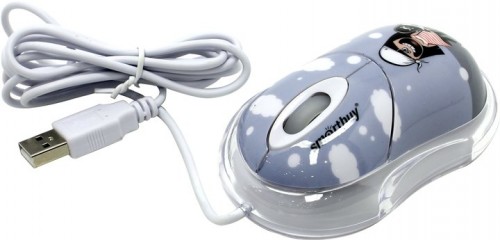 Мышь оптическая SmartBuy 320 проводная USB разных цветов SBM-320-K 