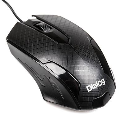 Мышь USB Dialog Pointer MOP-07U оптическая, 800dpi, кабель 1.5м, Black 