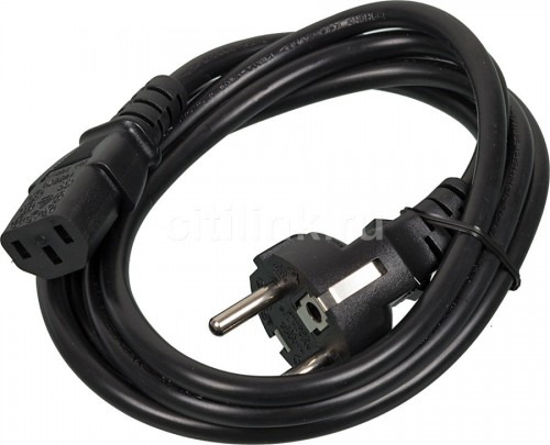 Кабель питания Hama IEC C5 - Schuko M 1.5m черный H-44219 