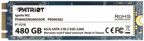SSD диск Patriot SSD 480Gb M.2 2280 SATA PI480GSM280SSDR 