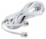 Удлинитель телефонный Alencom RJ 6p4cM - 6p4cM 2m белый [AC-7038]