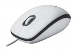 Мышь оптическая Logitech M100 проводная USB белый 910-001605