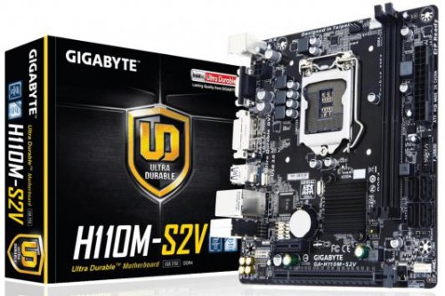Мат.плата Giga-byte GA-H110M-S2V s1151 Intel H110 microATX RET 