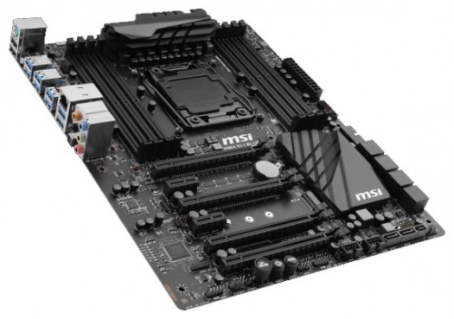 Мат.плата MSI X99A SLI PLUS s2011 Intel X99 ATX RET материнская плата форм-фактора ATXсокет LGA2011-3чипсет Intel X998 слотов  DDR4 DIMM3333 МГцподдержка SLI/CrossFireXразъемы SATA: 6 Гбит/с - 10