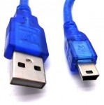 Кабель VS USB2 AM - miniM 1.8m синий U318