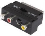 Адаптер аудио-видео Buro SCART M - RCA 3xF черный BSP005