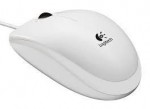 Мышь оптическая Logitech B100 проводная USB белый 910-003360