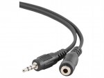 Удлинитель аудио-видео Gembird JACK 3.5M - 3.5F 1.5m черный CCA-423