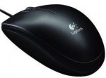 Мышь оптическая Logitech B100 проводная USB черный 910-003357