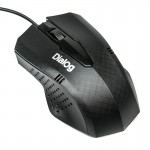 Мышь оптическая Dialog MOP-09 BU проводная USB черный MOP-09U