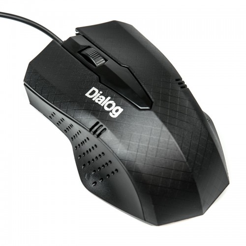 Мышь оптическая Dialog MOP-09 BU проводная USB черный MOP-09U 
