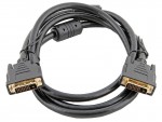 Кабель аудио-видео Vcom DVI-D M - M 1.8m черный RET DUAL GOLD VDV6300-1.8M