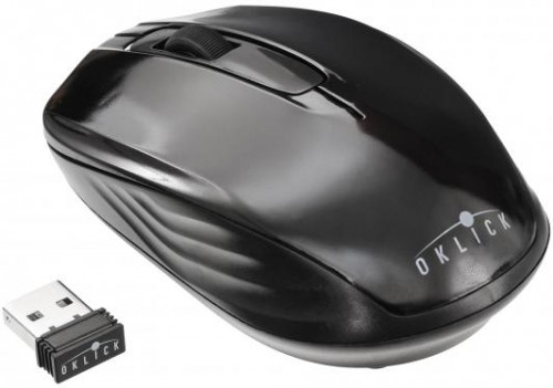 Мышь оптическая Oklick 475MW беспроводная USB черный TM-1500 BLACK 