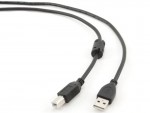 Кабель интерфейсный Gembird USB2 AM - BM 4.5m черный Pro CCF-USB2-AMBM-15