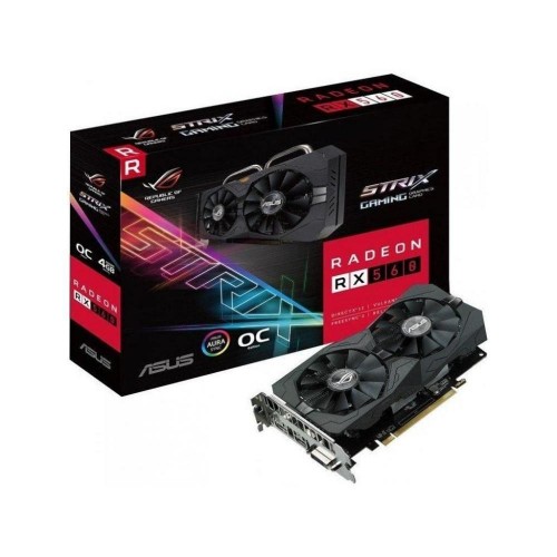 Видеокарта Asus 560 4Gb 1275 МГц PCI-E 3.0 RET ROG-STRIX-RX560-4G-GAMING 