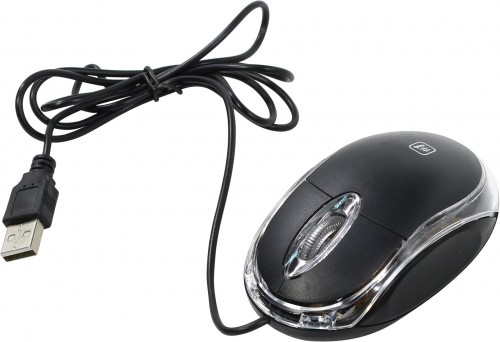 Мышь оптическая Defender MS-900 проводная USB черный;прозрачный 52900 