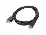 Удлинитель интерфейсный Defender USB2 AM - AF 1.8m черный USB02-06