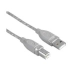 Кабель интерфейсный Hama USB2 AM - BM 3m серый H-45022