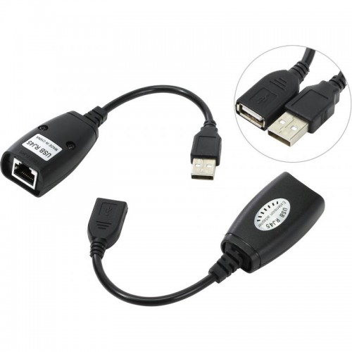 Удлинитель-адаптер интерфейсный Vcom USB2 AM - AF RET CU824 