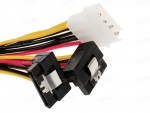 Кабель SmartBuy MOLEX M - SATA-15pin 2xF 0.5m KC-246