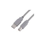 Кабель интерфейсный Hama USB2 AM - BM 1.8m серый экран H-45021