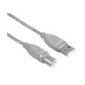 Кабель интерфейсный Hama USB2 AM - BM 1.8m серый экран H-45021 - 
