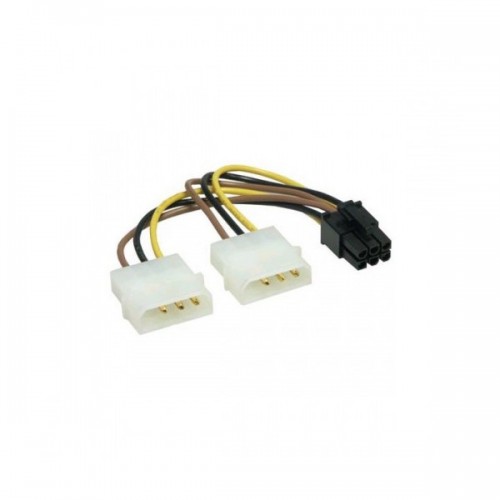 Кабель  PCI-6pin F - MOLEX 2xM 0.15m 