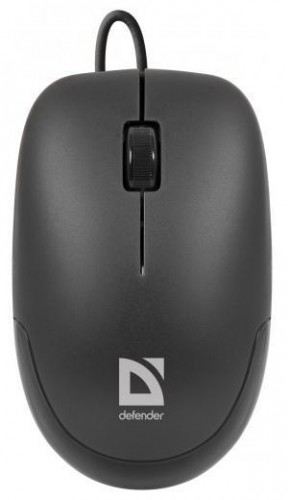Мышь оптическая Defender Datum MM-010 проводная USB черный 52010 