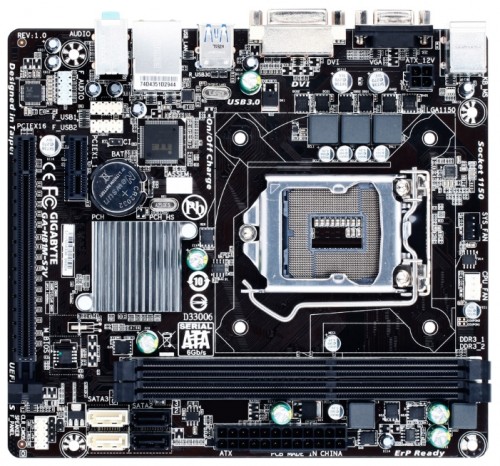 Мат.плата Giga-byte GA-H81M-S2V s1150 Intel H81 microATX RET материнская плата форм-фактора microATXсокет LGA1150чипсет Intel H812 слота  DDR3 DIMM, 1333-1600 МГцразъемы SATA: 3 Гбит/с - 2; 6 Гбит/с - 2