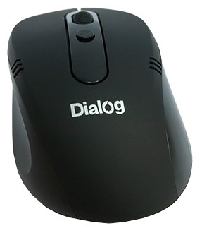 Мышь оптическая&lt;&gt;Dialog&lt;&gt;MROP-03 беспроводная USB черный беспроводная мышьинтерфейс USBдля настольного компьютерасветодиодная, 3 клавиширазрешение сенсора мыши 1600 dpi