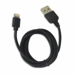 Кабель CBR USB2 AM - Lightning M 1m черный RAINBOW L BLACK