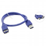 Удлинитель интерфейсный 5bites USB3 AM - AF 1m синий UC3011-010F