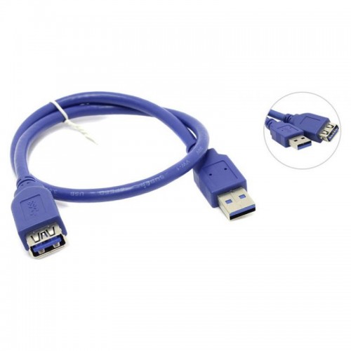 Удлинитель интерфейсный 5bites USB3 AM - AF 1m синий UC3011-010F 