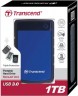 Внешний диск Transcend HDD 2Tb 2.5" USB3 синий 5400rpm 8mb TS2TSJ25H3B - 