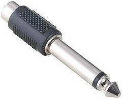 Переходник аудио-видео Hama JACK 6.3M - RCA F черный H-43356 