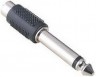 Переходник аудио-видео Hama JACK 6.3M - RCA F черный H-43356 - 
