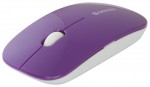 Мышь оптическая Defender NetSprinter MM-545 беспроводная USB белый;фиолетовый 52547
