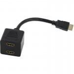 Переходник аудио-видео Telecom HDMI 19M - 2x19F 0.2m TA653