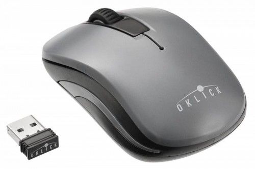 Мышь оптическая Oklick 445MW беспроводная USB серый;черный TM-1000 BLACK/GREY 