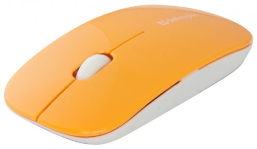 Мышь оптическая Defender NetSprinter MM-545 беспроводная USB белый;оранжевый 52546 