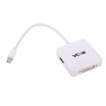 Переходник аудио-видео Vcom DP miniM - DP F,DVI-D F,HDMI 19F белый RET CG554